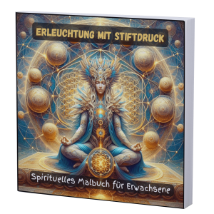 Erleuchtung mit Stiftdruck: Spirituelles Malbuch für Erwachsene